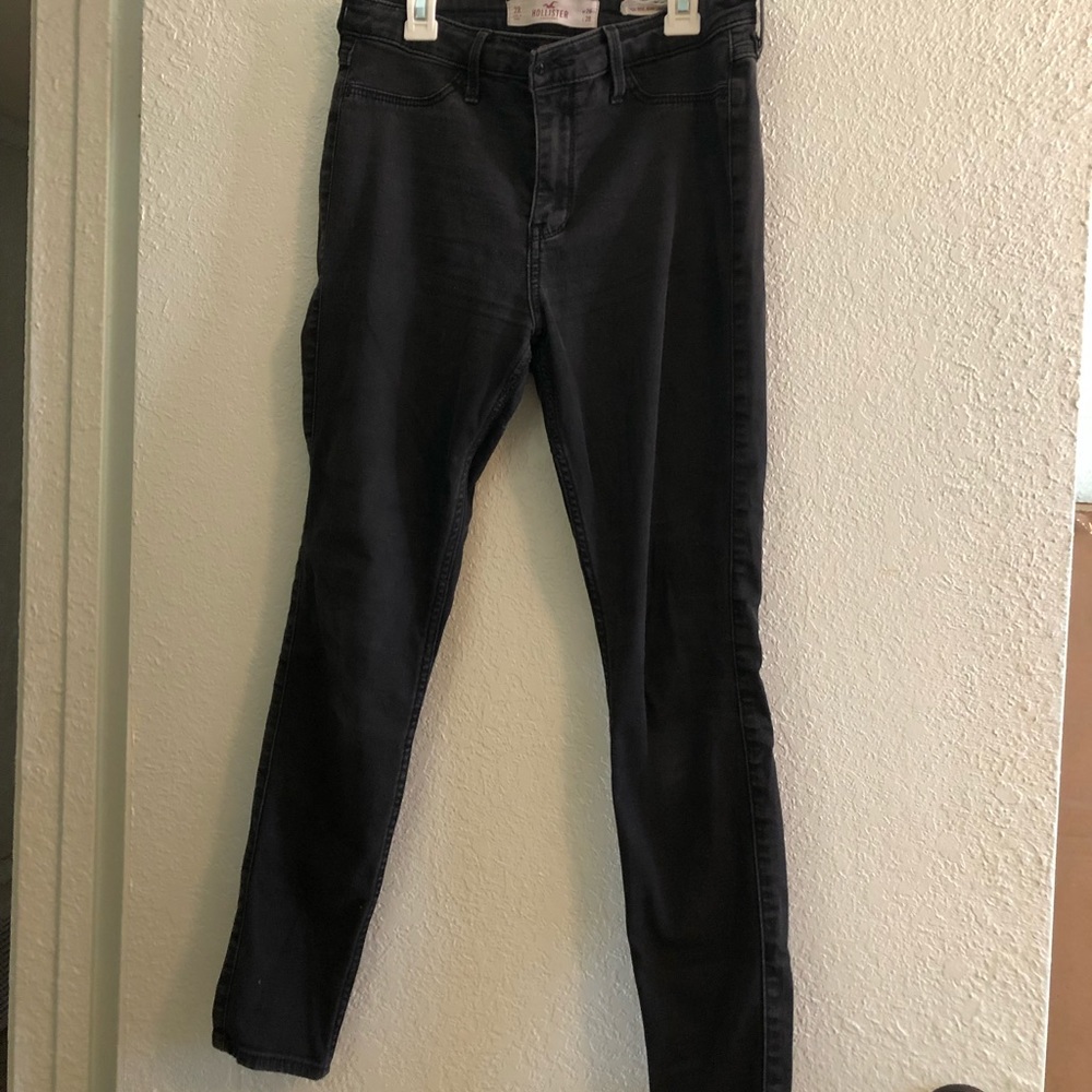 Dark grey/black Hollister high rise jean legging  size 7R